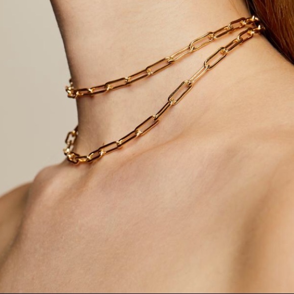 Free People Jewelry - 14k Gold Fill Jumbo Linx Necklace